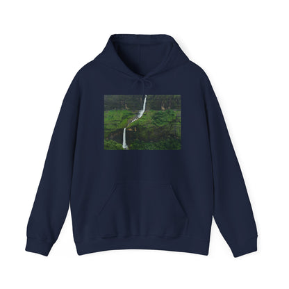 Waterfall Photo Hoodie — Scenic Nature Landscape Sweatshirt