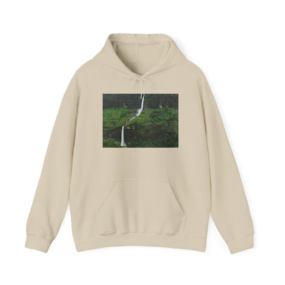 Waterfall Photo Hoodie — Scenic Nature Landscape Sweatshirt