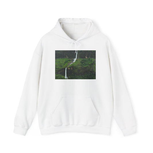 Waterfall Photo Hoodie — Scenic Nature Landscape Sweatshirt