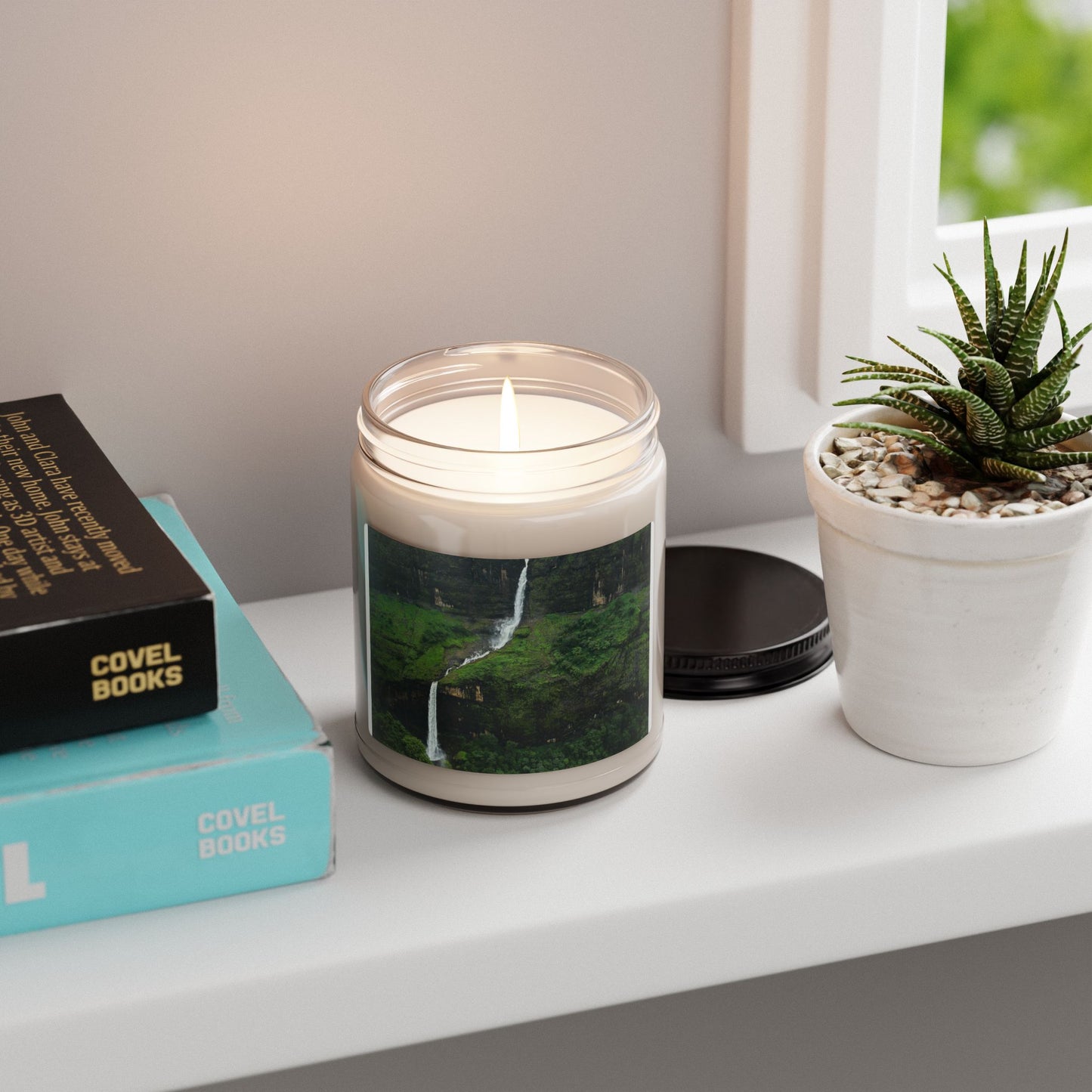 Waterfall Forest Scented Soy Candle — 9oz Nature Aromatherapy Candle