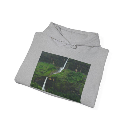 Waterfall Photo Hoodie — Scenic Nature Landscape Sweatshirt
