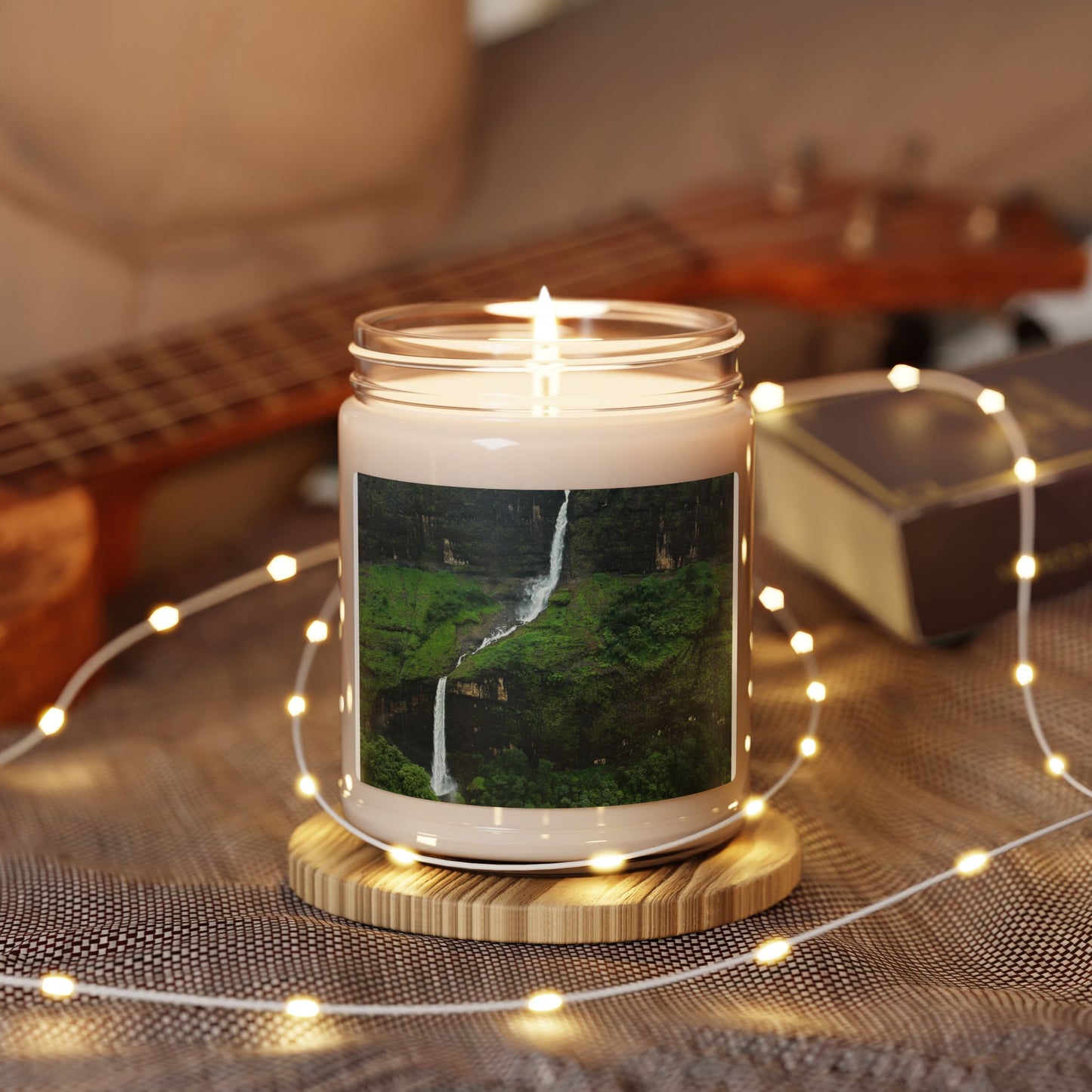 Waterfall Forest Scented Soy Candle — 9oz Nature Aromatherapy Candle